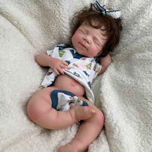 Boneka Reborn Silikon Penuh 20 INCI dengan Rambut Pendek yang Diakar Tangan dan Dilukis, Boneka Bayi Koleksi yang Mirip Asli - Product Image 4