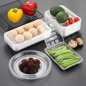 Produsen Oem Kemasan Makanan Sekali Pakai Baki Plastik Pet untuk Pajangan Supermarket Makanan - Product Image 4