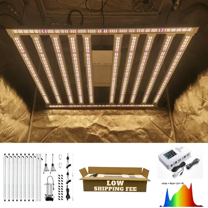 2024 best Samsung lm301h evo grow lights 1000W full spectrum uv ir 800W lamp balanced PPFD led grow light for indoor plants