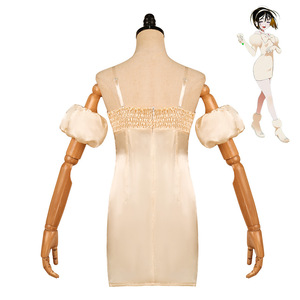 Vestido de Satén Xiuya sin Tirantes con Lazo, Disfraz para Actuaciones en Escenario para Mujeres Adultas - Product Image 4