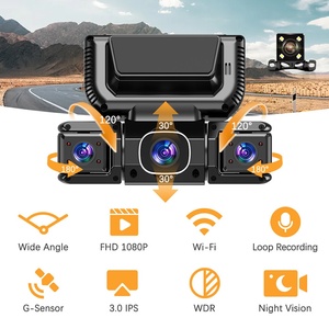 Cámara para Coche W7 <span class=keywords><strong>de</strong></span> 4 Canales con <span class=keywords><strong>Pantalla</strong></span> IPS <span class=keywords><strong>de</strong></span> 3 Pulgadas, WiFi, DVR para Coche con Visión Nocturna IR, <span class=keywords><strong>Grabador</strong></span> <span class=keywords><strong>de</strong></span> Video HD 1080P para Vehículos - Product Image 4