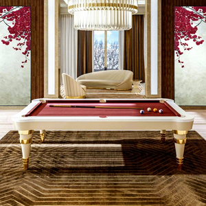 Table de billard multifonctionnelle haut de gamme en bois massif de style standard pour villas, maisons et clubs - Product Image 2