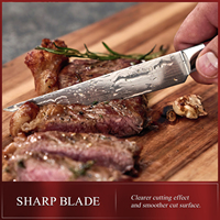 Couteaux à steak personnalisés, couteau de charcuterie en acier inoxydable pour viandes fermes, rôtis et poulet
