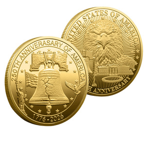 Памятная монета Stock Craft USA к 250-летию (1776-2026), 4 стиля, цветная/гладкая, металлический сувенир для декора дома и подарков - Product Image 5