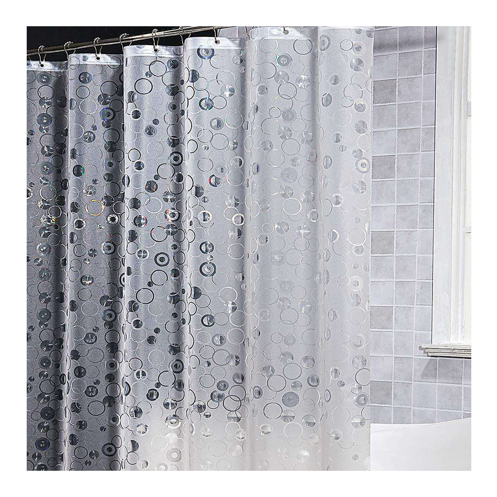 Текстильная ткань для ванной комнаты, полиэфирная пластиковая занавеска для душа PEVA 3D EVA