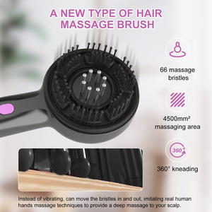 Peigne de massage électrique du cuir chevelu avec vibration pour la croissance et l'hydratation des cheveux, appareil multifonctionnel de soin des cheveux pour adultes - Product Image 5