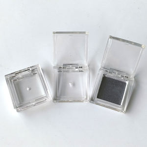 Y025, alta calidad, cuadrado, claro, duro, personalizado, Etiqueta Privada, plástico vacío, rubor en Caja, embalaje, polvo compacto, caja compacta - Product Image 5