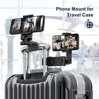 Support de téléphone de bureau de voyage pliable à 360 rotation avion/voiture/support de lit paresseux pour téléphones de 4.7 à 6.9 pouces