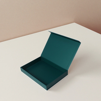 Boîte cadeau écologique haut de gamme réutilisable et personnalisable avec cadre photo magnétique à fentes et doublure en éponge pour emballage cadeau