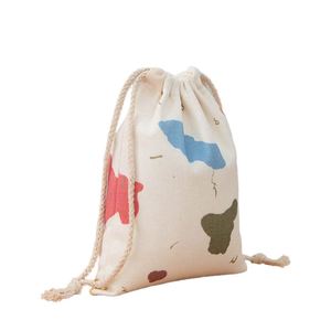 Sac en coton personnalisé avec cordon de serrage et impression de logo, sac de shopping long pliable en toile, sac de rangement réutilisable pour vêtements et chaussures, emballage anti-poussière - Product Image 2