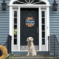 Bienvenue en espérant que vous aimiez la Plaque de signe en bois rustique pour chiens (12 "x 12"), les empreintes d'os de chien, signe d'art mural Vintage pour porte
