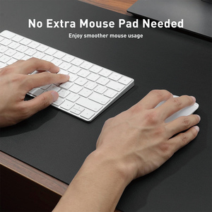 Tapis <span class=keywords><strong>de</strong></span> souris <span class=keywords><strong>de</strong></span> bureau personnalisés en cuir PU souple gaufré, durables, <span class=keywords><strong>pour</strong></span> cadeaux - Product Image 5