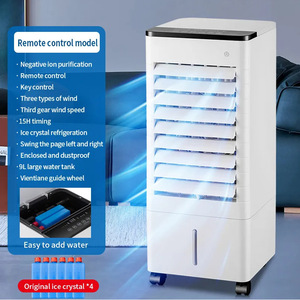 Refroidisseur d'air portable avec télécommande vocale, réservoir d'eau de 9 L, réfrigération par cristaux de glace pour la maison et le bureau - Product Image 3