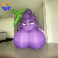 Modèle de raisin gonflable personnalisé, thème fruit, pour publicité, promotion, activité, décoration, accessoires, raisin gonflable