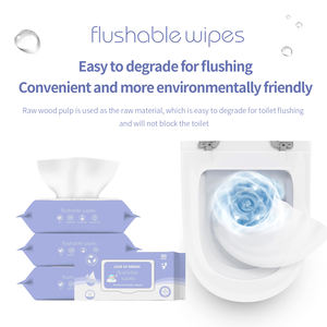 Toalhetes de limpeza solúvel em água, venda por atacado de pequenas pacotes de madeira orgânica removíveis - Product Image 6