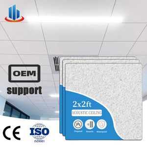 Pannello Acustico in Fibra di Vetro per Soffitto, Classe A Ignifugo, Pannello Fonoassorbente per Uffici, Ospedali, Scuole, Centri Commerciali e Decorazioni - Product Image 1