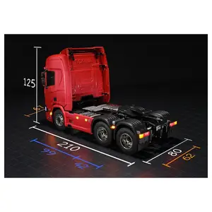 טרקטור צעצועי תחביב RC אורלנדו האנטר 1/32 מיקרו סקניה R650 6X4 ערכת משאית למחצה DIY OH32T01 ללא חלקים אלקטרוניים