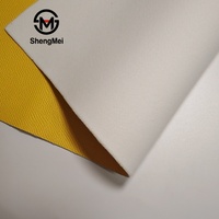 Tissu en similicuir PU gaufré jaune effet velours de coton, résistant à l'abrasion, anti-humidité et coupe-vent, pour sacs à main, ceintures, chaussures, canapés et intérieur de voiture