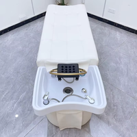 Tête de spa japonaise Tête de spa luxueuse Lavage des cheveux Salon de beauté Shampooing Chaise Tête de lit Spa équipement