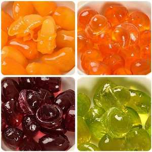 ลูกอมเยลลี่รูปทรงมะม่วงปอกเปลือก 3 มิติ ขายส่ง รับผลิตแบรนด์ส่วนตัว รสผลไม้ ขนมสำหรับงานปาร์ตี้ บรรจุถุง หลายสี ชิ้นเล็กๆ แยกชิ้น - Product Image 1