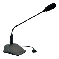 Micrófono de Conferencia FHB DMIC-G Dante Gooseneck PoE 24Bit 48kHz 48V Phantom con Control de Ganancia de 4 Niveles