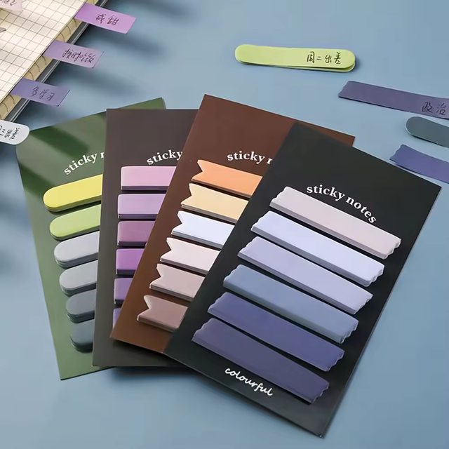 Wholesale Custom Sticky Index Tabs Sticker Post Note Page Markers Writable Note Tabs Self Adhesive Bookmark