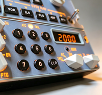 Panneau de commande de fréquence de rétroéclairage personnalisable, fonction transpondeur ATC intégrée pour la simulation de vol Airbus A320