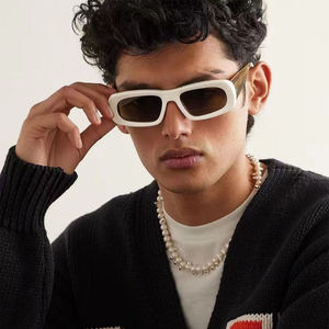 STY3762N Lunettes de <span class=keywords><strong>soleil</strong></span> rectangulaires blanches tendance pour femmes et hommes Lunettes de <span class=keywords><strong>soleil</strong></span> de marque de luxe pour hommes Lunettes de <span class=keywords><strong>soleil</strong></span> UV400 - Product Image 1