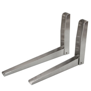 Soporte plegable de acero inoxidable para estantería de pared, soporte triangular para carga, para uso comercial - Product Image 1