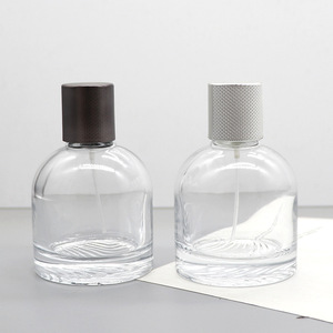 Flacon de parfum en verre transparent de 100 ml, blanc cristal, anti-fuite, avec vaporisateur, flacon vide à clipser, cosmétique à clipser - Product Image 3