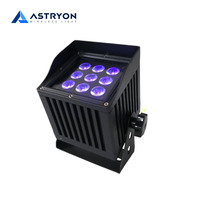 Projecteur LED extérieur étanche IP65 alimenté par batterie 9x18W RGBWA+UV sans fil DMX Uplight