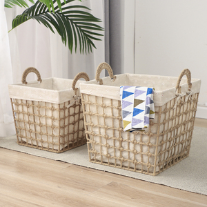 Offres Spéciales Nouveau Design Grand <span class=keywords><strong>Panier</strong></span> à <span class=keywords><strong>Linge</strong></span> Rond en <span class=keywords><strong>Rotin</strong></span> Tissé à la Main Ensemble de 3 <span class=keywords><strong>Panier</strong></span> Tissé avec Poignée - Product Image 6