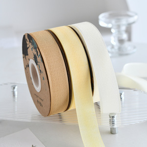Nine-Colored Ribbon Linen Style Ribbon 2.5Cm Cake Decoration Reusable Wedding DIY Flower Wrapping Supply - Product Image 2