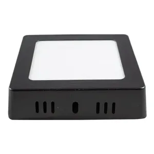 Lampada a LED a luce bianca con montaggio a superficie quadrata 6W Set di 10 pezzi con struttura nera per illuminazione interna - Product Image 2