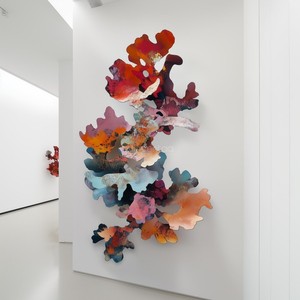 Vincentaa - Arte Mural Metálico <span class=keywords><strong>3D</strong></span> Personalizado, Decoración de Pared con Flores Metálicas para Vestíbulos de Hoteles e Interiores Comerciales - Product Image 4