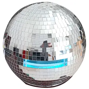 Factory Wholesale DIY Party Decoration Colorful Silver LED Light Custom Disco Ball Hat Helmet