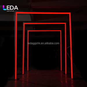 ไฟ LEDA RGB LED รูปทรงหกเหลี่ยมแบบถอดประกอบได้ โครงอะลูมิเนียมอัลลอยด์ สำหรับตกแต่งงานแต่งงาน งานอีเว้นท์ ทางเดิน ฉากหลัง งานปาร์ตี้ ถ่ายภาพบนเวที - Product Image 3