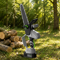 Scie à chaîne électrique industrielle sans fil de 10 pouces, scie à bois, moteur sans balais 4820, 21V 1200W, lubrification automatique, bricolage, lithium-ion 4Ah