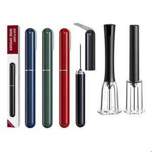 <span class=keywords><strong>Tire</strong></span>-<span class=keywords><strong>bouchon</strong></span> à pression d'air <span class=keywords><strong>avec</strong></span> coupe-bouteille de vin Couteau en feuille rouge <span class=keywords><strong>Aiguille</strong></span> de vin Ouvre-bouteille à pression d'air en forme de stylo - Product Image 6