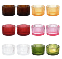 Mini pots à bougies chauffe-plat en verre style tendance, supports de bougies, décoration de la maison pour la Saint-Valentin, prix compétitif, achat en gros