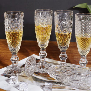 Coupe en verre de cristal gravé en relief français gobelet de grande valeur pour dames Design moderne pour Champagne vin <span class=keywords><strong>whisky</strong></span> Bar accessoires - Product Image 2