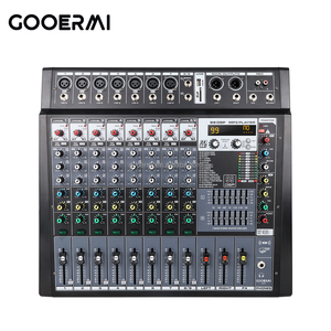 Gooermi DMT8 350W 8 kanallı ses Powered mikser karıştırma amplifikatör yankı Amp 99DSP <span class=keywords><strong>W</strong></span>/ USB - Product Image 1