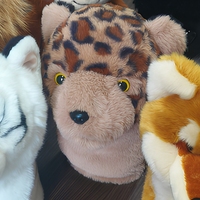 Housse de tête de club de golf personnalisée en peluche, motif guépard ou Corgi, accessoires de golf, housse de tête de club de golf animale