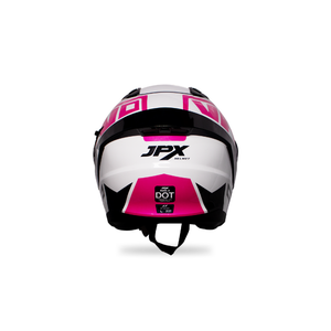 Casque demi-face JPX Nova X V2 Motif N7 avec un design élégant à double visière pour une visibilité et un confort accrus lors de chaque balade - Product Image 6