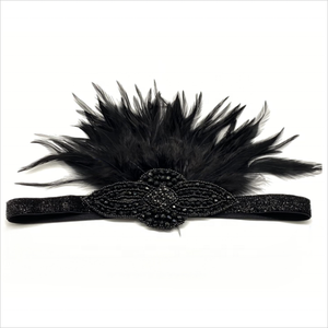 Bandeau à clapet taille unique pour femmes, bandeau vintage rugissant des années 20, bandeau Great <span class=keywords><strong>Gatsby</strong></span> pour femmes et filles, en stock - Product Image 3