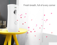 Dispensador de Perfume en Aerosol Programable a Pilas, Ambientador de Pared para Auto, Hotel, Baños Públicos - Plástico