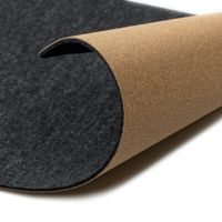 Logo personnalisé populaire XXL gris foncé grand bureau complet sublimation 3mm épaisseur feutre de laine douce avec tapis de souris de bureau en liège