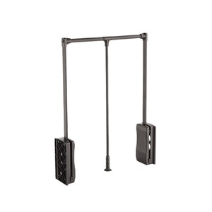 Pull Down <b>Clothes</b> Rack Extendable Wall Mounted Clothing Organizer For Walk In Closet <b>Storage</b> With Soft Close Mechanism - Product Image 4