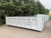 RNKJ Conteneur à benne basculante en acier de 1TB 2t 20Yard, personnalisé, conforme aux normes d'émission industrielles, pour la collecte des déchets de construction en extérieur