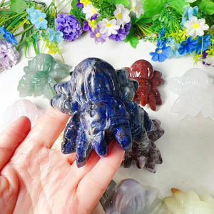 <span class=keywords><strong>ราคา</strong></span>ขายส่ง หินโรสควอตซ์ธรรมชาติขนาด 75 มม. หินบำบัดแกะสลักรูปสัตว์แมงมุม สำหรับตกแต่ง - Product Image 2